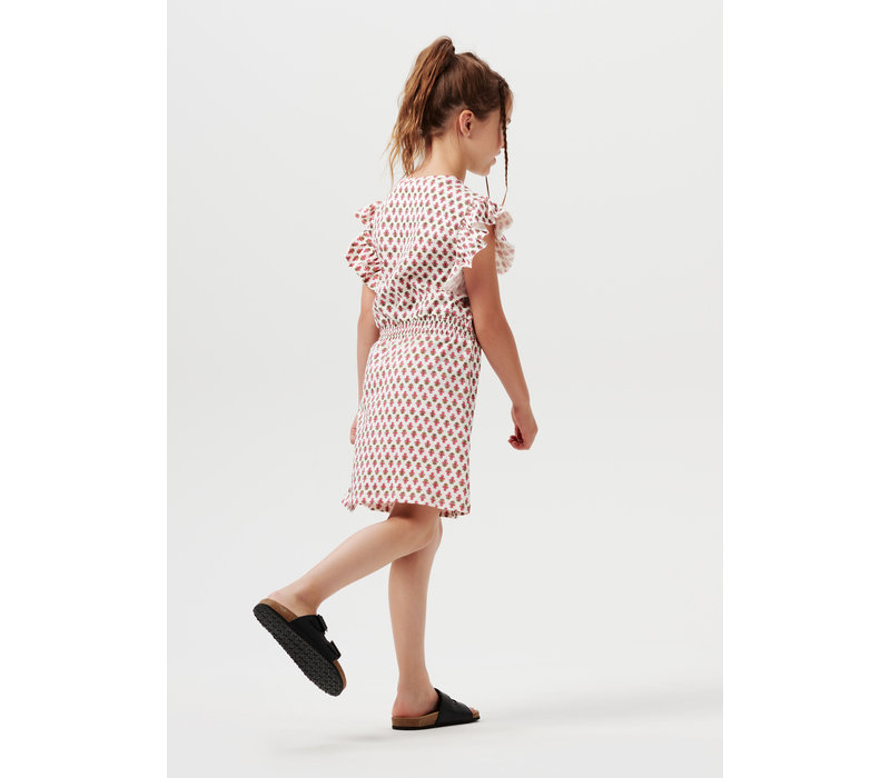 Noppies Girls Dress Pagedale short sleeve all over print Pristine
