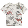 Noppies Noppies Boys Tee Mendota short sleeve all over print RAS1202 Oatmeal