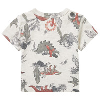 Noppies Boys Tee Mendota short sleeve all over print RAS1202 Oatmeal