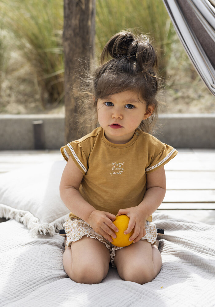 Noppies Girls Tee North Oaks short sleeve Chest Apple Cinnamon