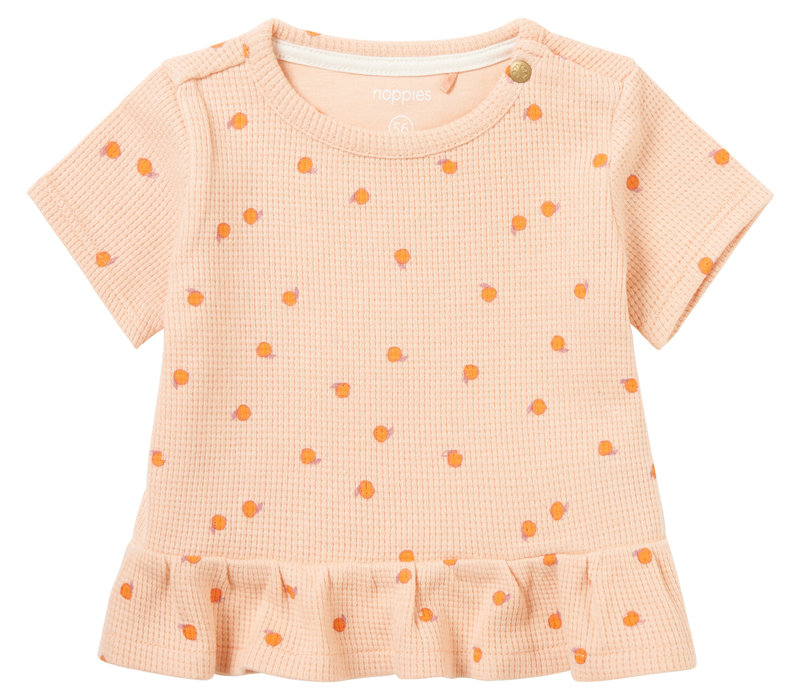 Noppies Girls Tee Nampa short sleeve all over Almost Apricot