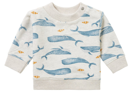 Noppies Noppies Boys Sweater Motley all over print RAS1202 Oatmeal
