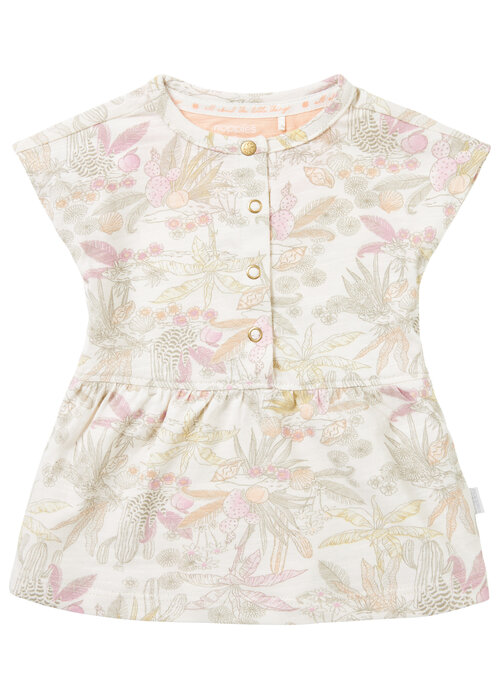 Noppies Noppies Girls Dress Nambe short sleeve all over print Pristine