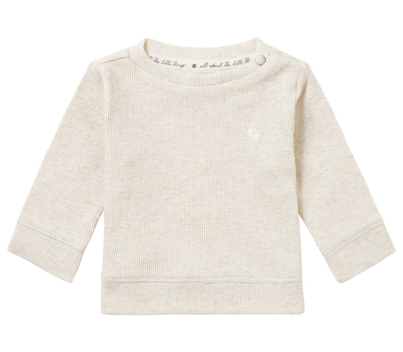 Noppies Unisex Tee Monticello long sleeve RAS1202 Oatmeal