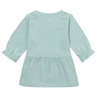 Noppies Girls Dress Normandy long sleeve Chest print Blue Surf