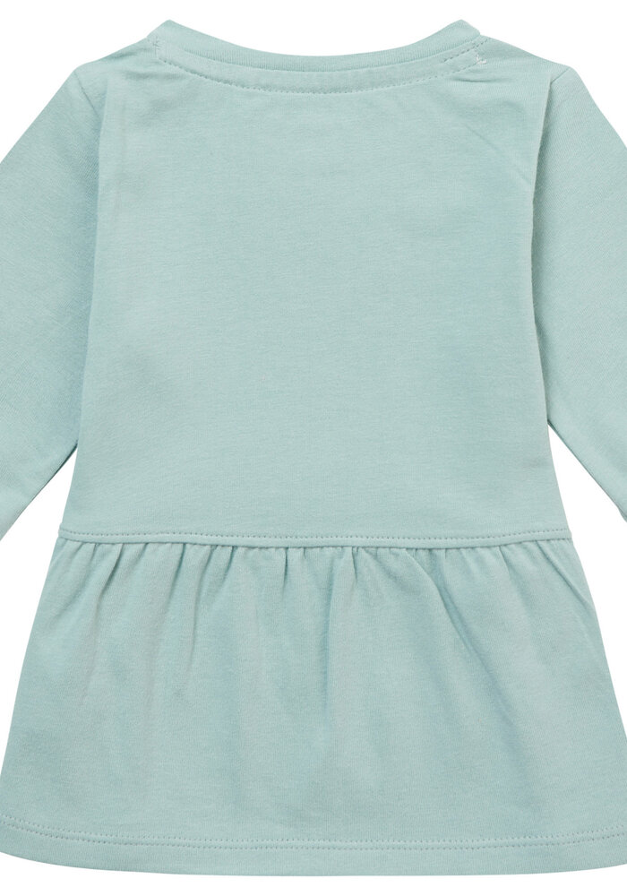 Noppies Girls Dress Normandy long sleeve Chest print Blue Surf