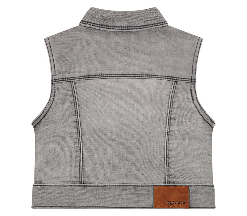 BABYFACE boys jogg denim waistcoat light grey denim