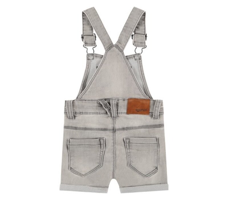 BABYFACE boys jogg denim dungaree short GREY DENIM