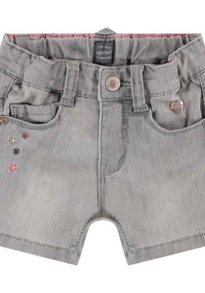 BABYFACE girls jogg denim short light grey denim
