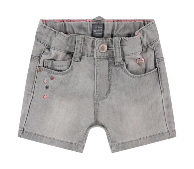 BABYFACE girls jogg denim short light grey denim