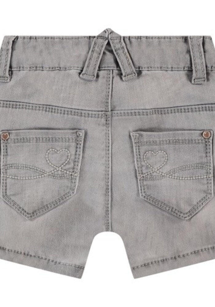 BABYFACE girls jogg denim short light grey denim