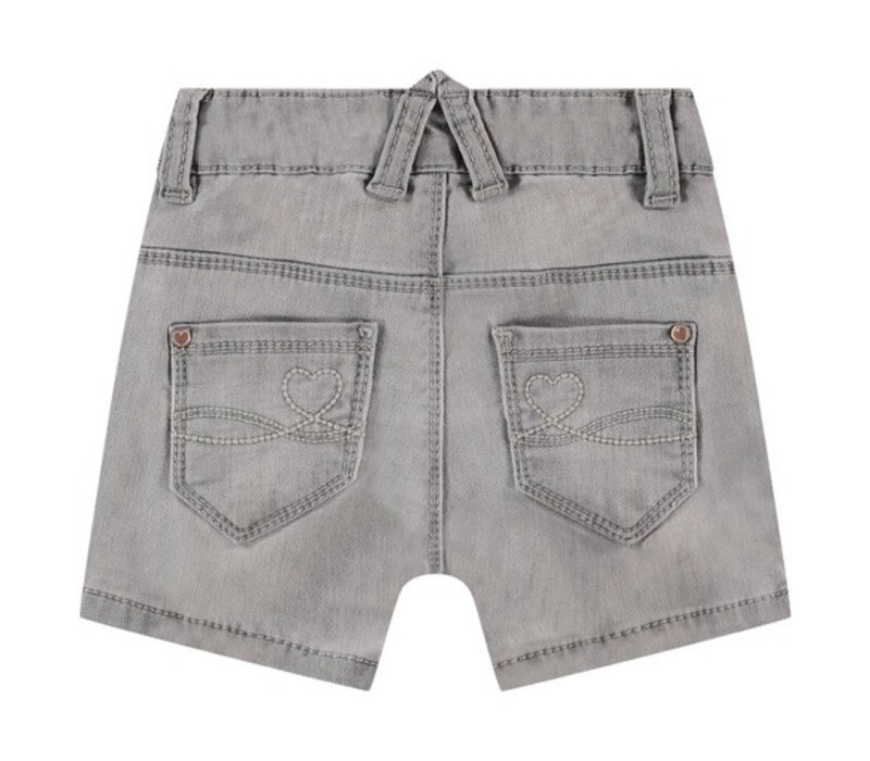 BABYFACE girls jogg denim short light grey denim