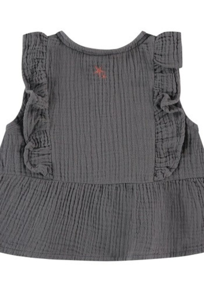 BABYFACE girls blouse short sleeve GREY