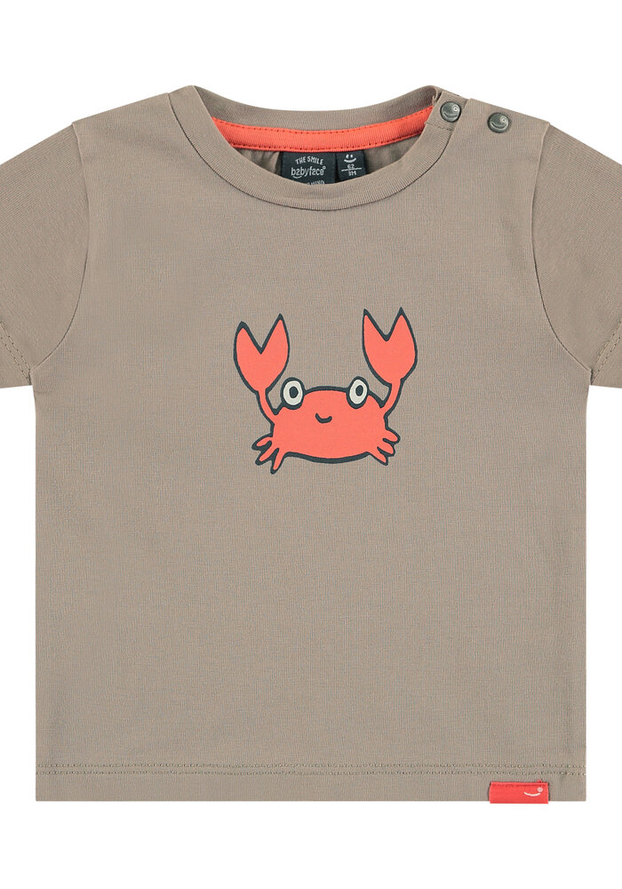 BABYFACE baby boys t-shirt short sleeve taupe
