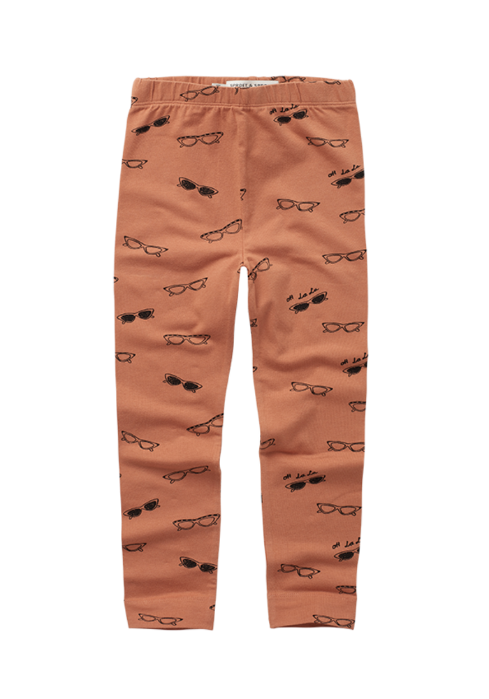 Sproet & Sprout Legging shades print  café