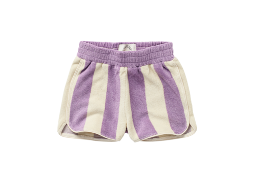 Sproet & Sprout Sproet & Sprout Sport short terry block stripe print Lilac breeze