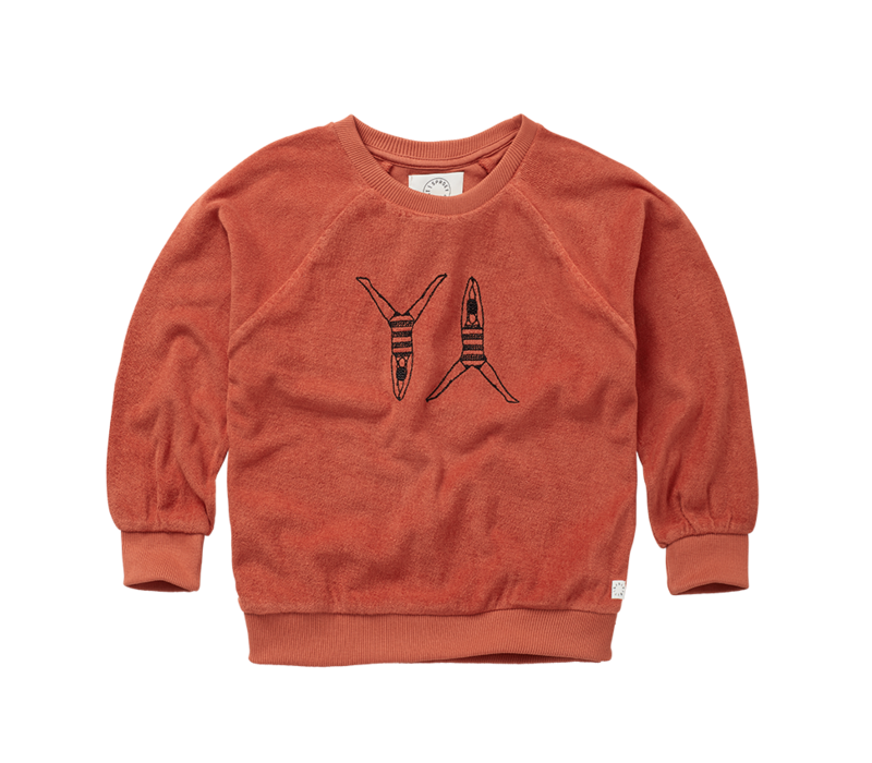 Sproet & Sprout Sweatshirt raglan swimmers Langoustino