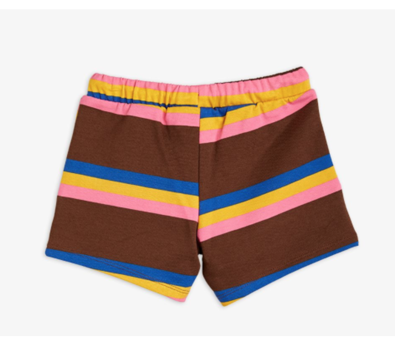 Mini Rodini Stripe sweatshorts Brown