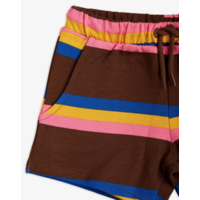 Mini Rodini Stripe sweatshorts Brown