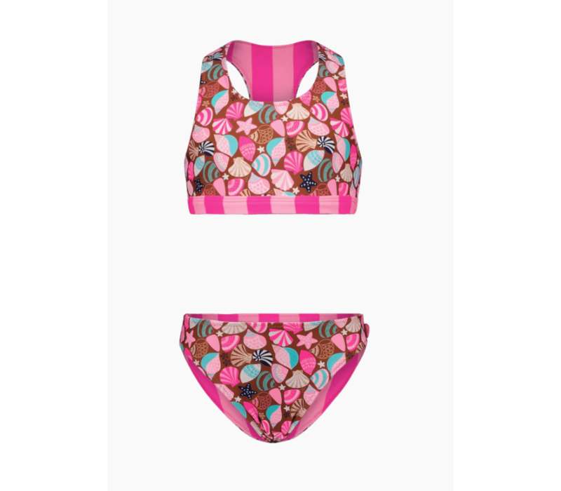 Just Beach Girls reversible sporty bikini Ocean shells - Mini Boss