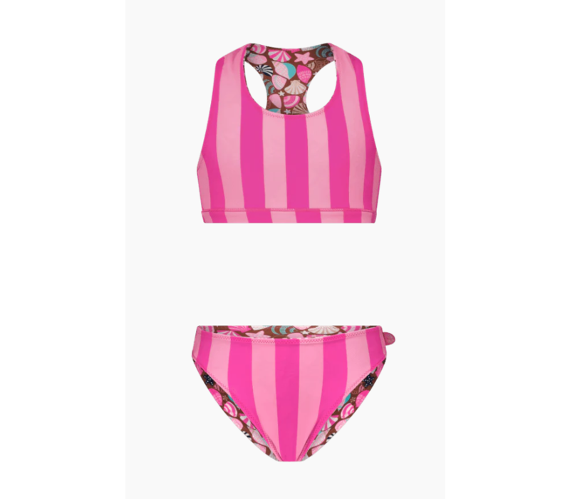 Just Beach Girls reversible sporty bikini Ocean shells - Mini Boss