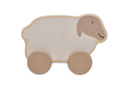 Jollein Jollein Houten Speelgoedauto 11x9x6cm Farm Lamb