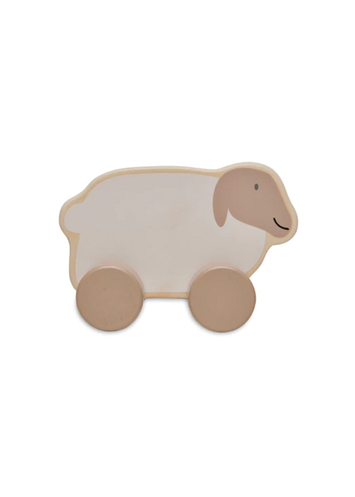 Jollein Jollein Houten Speelgoedauto 11x9x6cm Farm Lamb