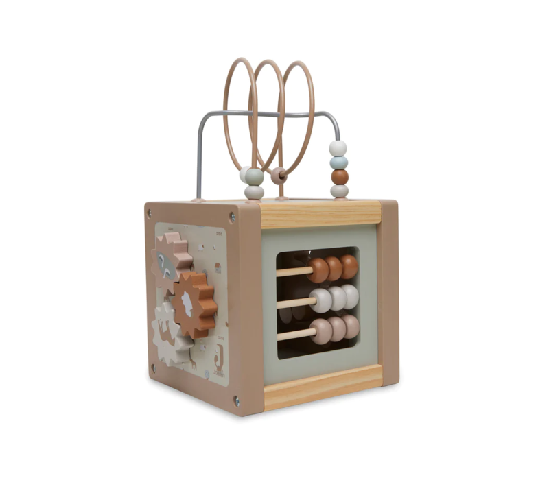 Jollein Houten Activiteitenkubus 15x15x15cm Farm