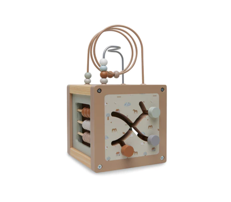 Jollein Houten Activiteitenkubus 15x15x15cm Farm