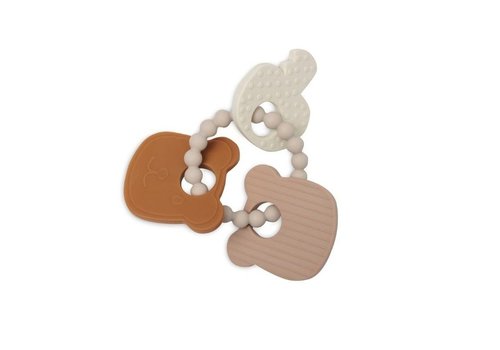 Jollein Jollein Teething Ring Silicone Teddy Bear