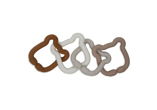 Jollein Jollein Toy Rings Silicone Teddy Bear