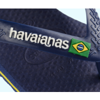 Havaianas BABY BRASIL LOGO II NAVY BLUE/CITRUS YELLOW