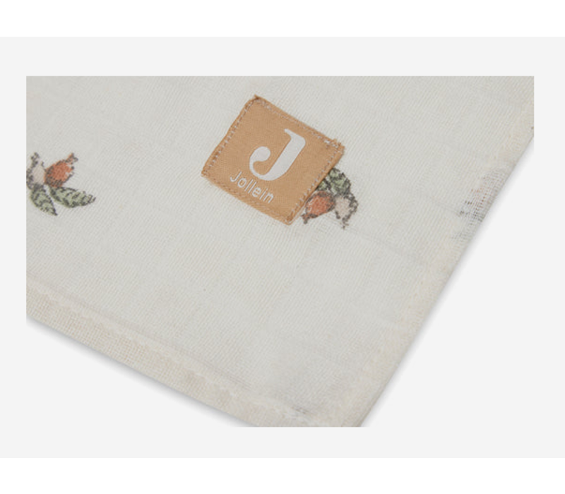 Jollein Hydrofiele Doek 115x115 cm (2 pack) Rosehip