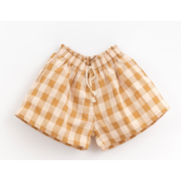 PlayUp VICHY WOVEN SHORTS LEMONGRASS