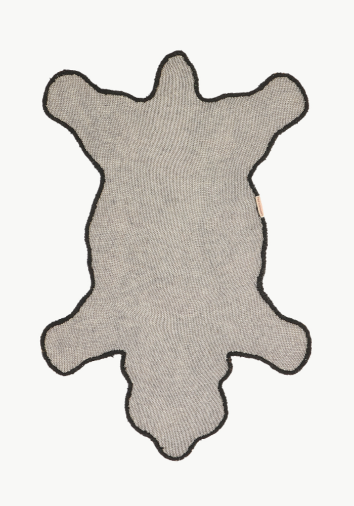 Doing Goods vloerkleed Blooming Zwarte Beer Klein