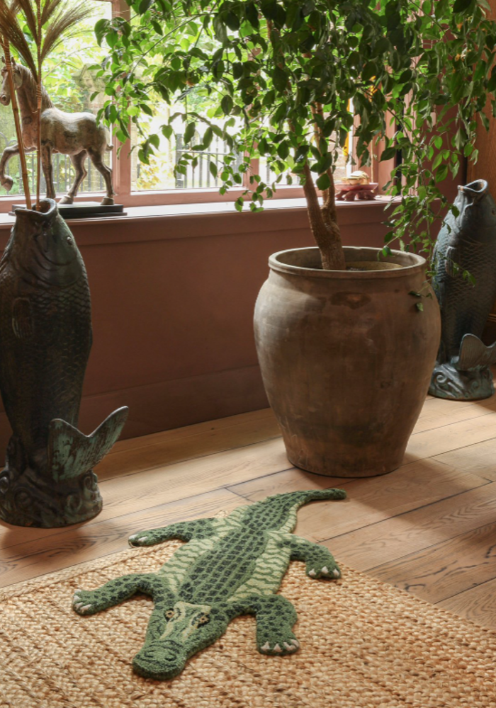 Doing Goods vloerkleed Krokodil small