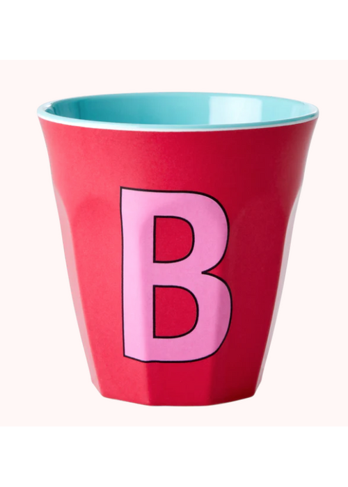 Rice Rice beker melcu-alpbi Letter B Rood