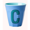 Rice beker melcu-alpcb Letter C Zacht Blauw