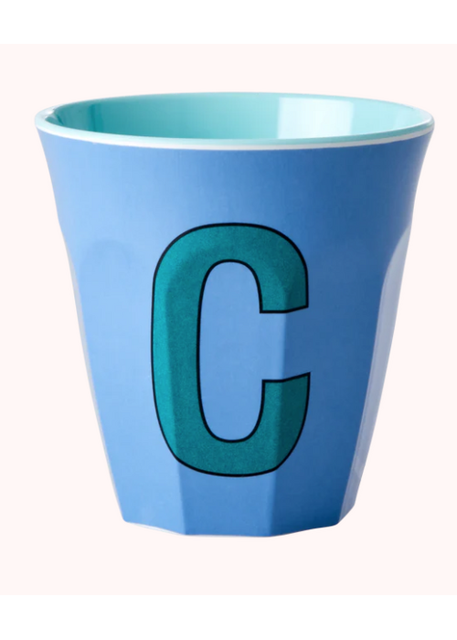 Rice Rice beker melcu-alpcb Letter C Zacht Blauw