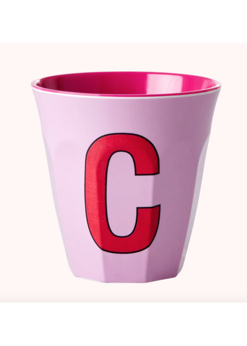 Rice Rice melcu-alpci Letter C Pink