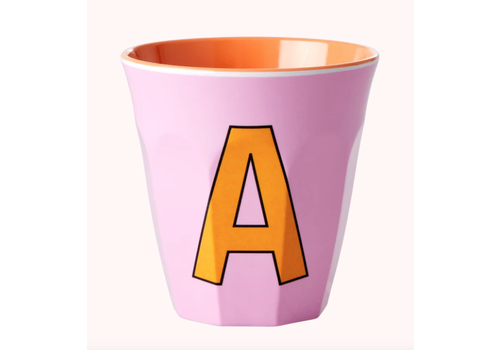 Rice Rice melcu-alpai Letter A Pink