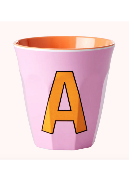 Rice Rice melcu-alpai Letter A Pink