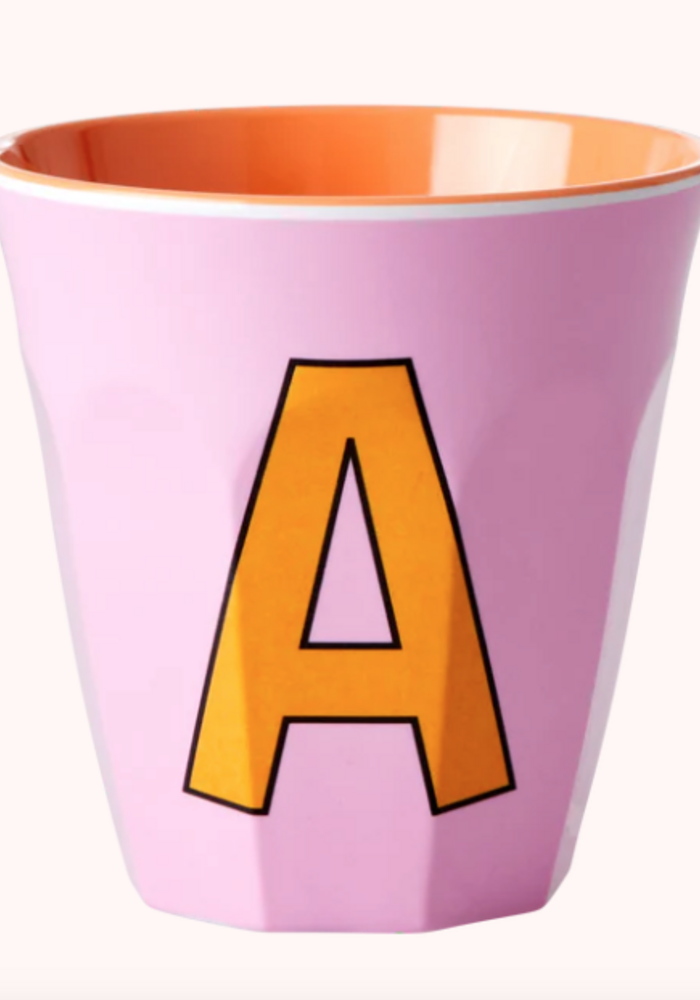 Rice melcu-alpai Letter A Pink