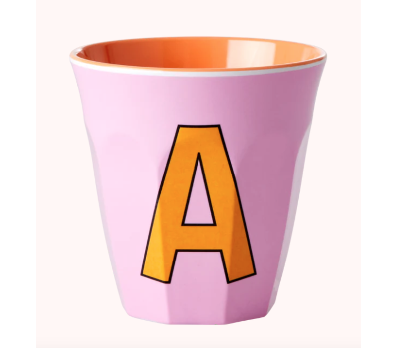 Rice melcu-alpai Letter A Pink