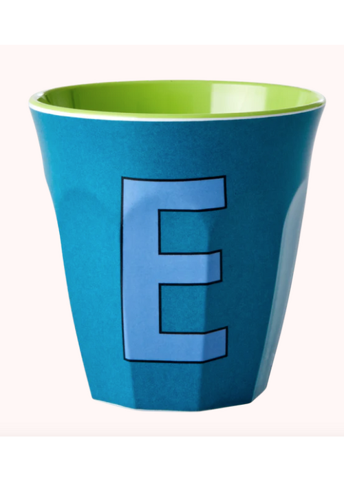 Rice Rice beker melcu-alpeb Letter E Smaragdgroen