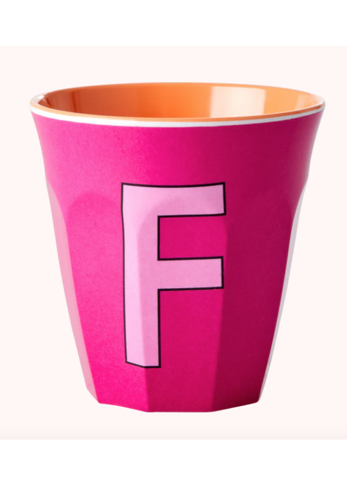 Rice Rice melcu-alpfi Letter F Fuchsia