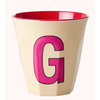 Rice beker melcu-alpgi Letter G Creme