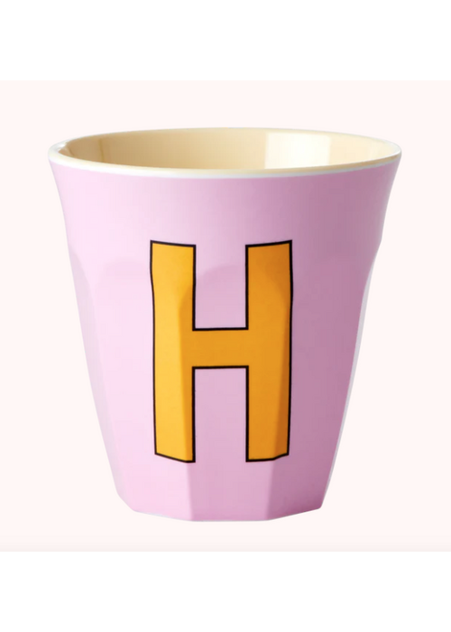 Rice Rice melcu-alphi Letter H Pink