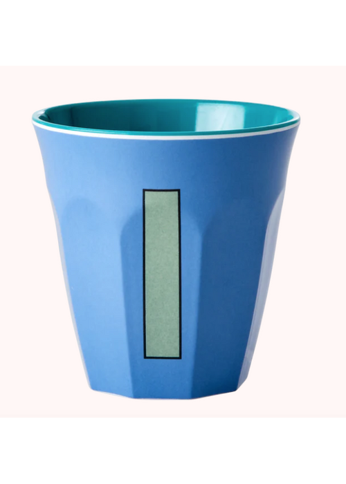 Rice Rice beker melcu-alpib Letter I Blauw