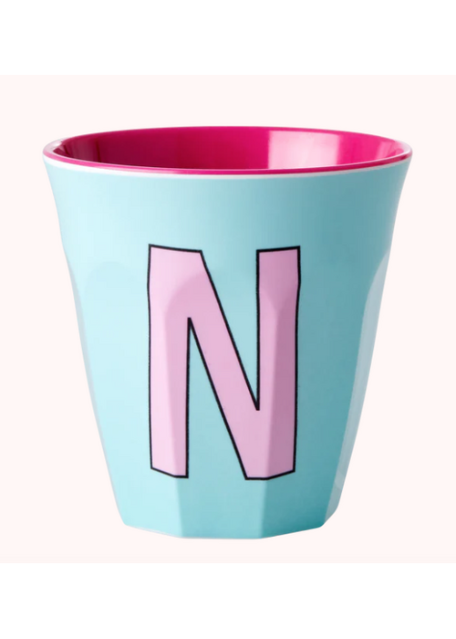 Rice Rice melcu-alpni Letter N Zacht blauw